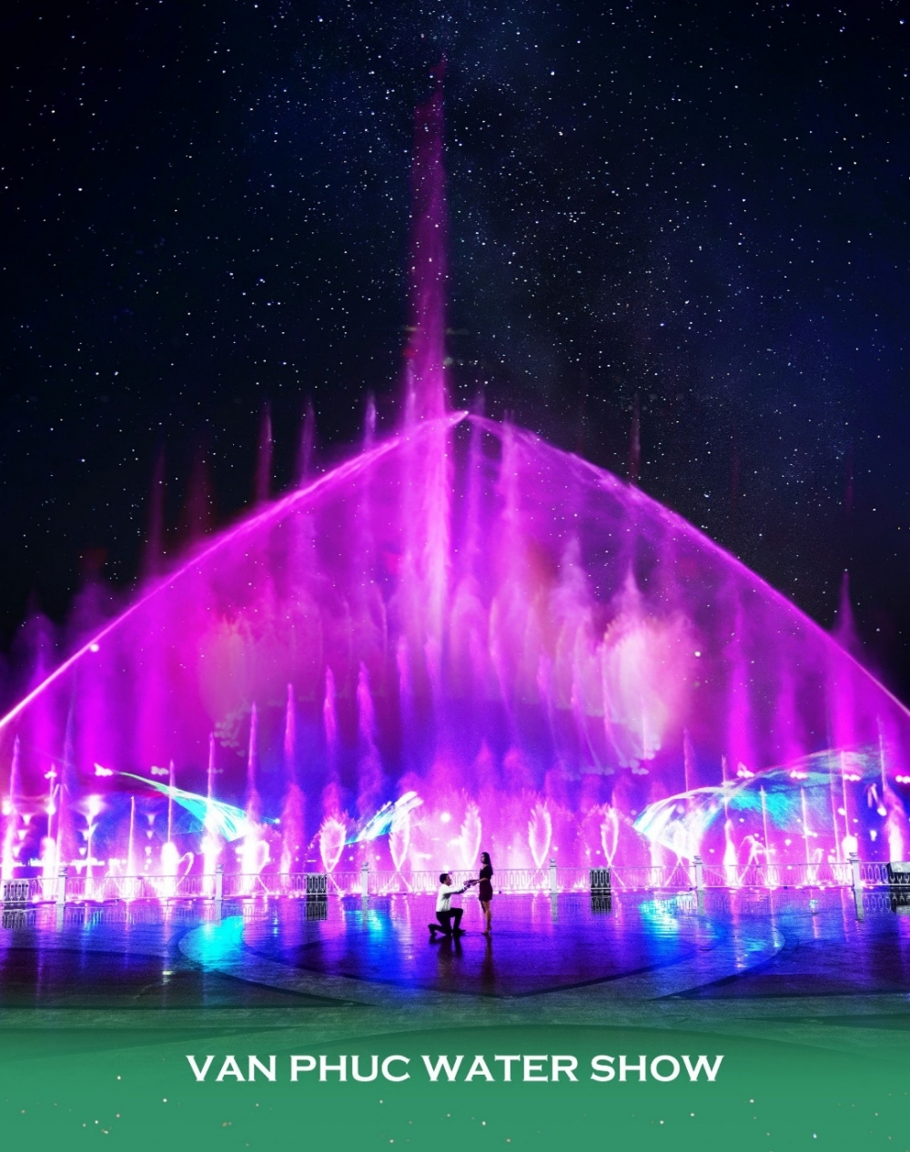 Quảng trường nhạc nước Van Phuc Water Show tại Van Phuc City là địa điểm lý tưởng để tổ chức cầu hôn