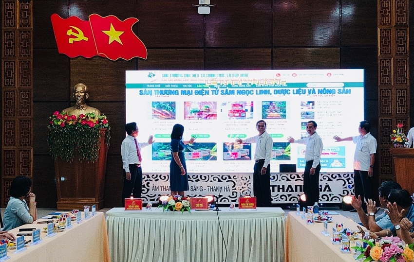 Quảng Nam khai trương sàn thương mại điện tử sâm Ngọc Linh