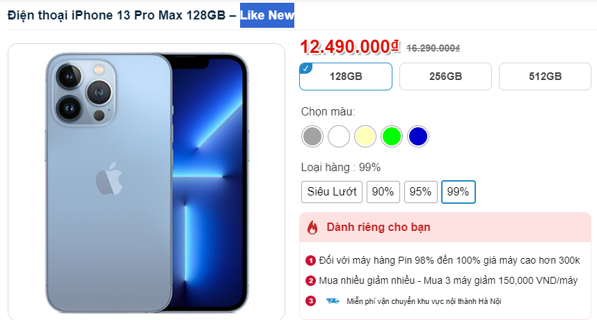 iPhone 13 Pro Max đang có giá hủy diệt, điện thoại cao cấp đáng mua hiện nay