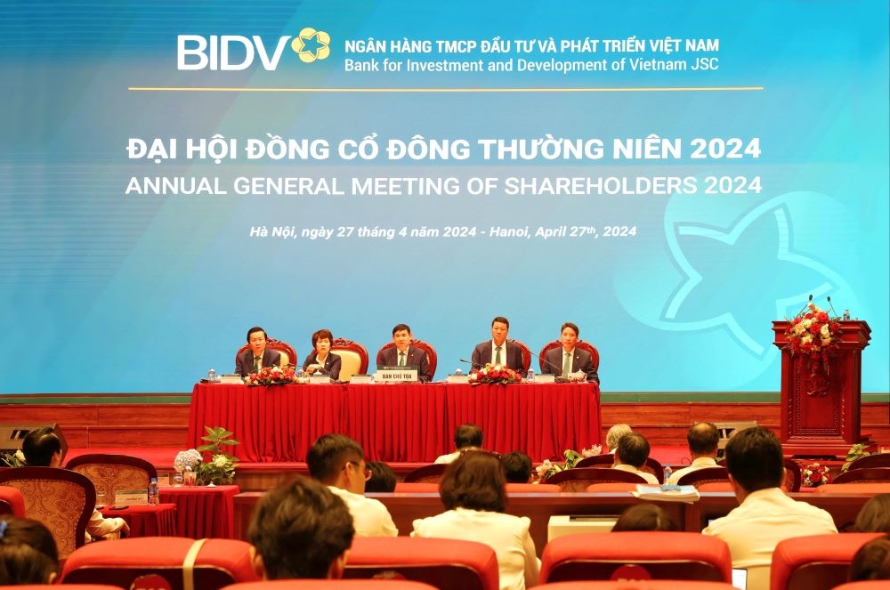 Đại hội đồng cổ đông thường niên BIDV năm 2024 diễn ra thành công tốt đẹp.