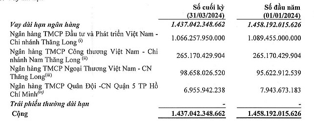 Vay và nợ thuê tài chính dài hạn chiếm phần lớn nợ vay của Đạt Phương