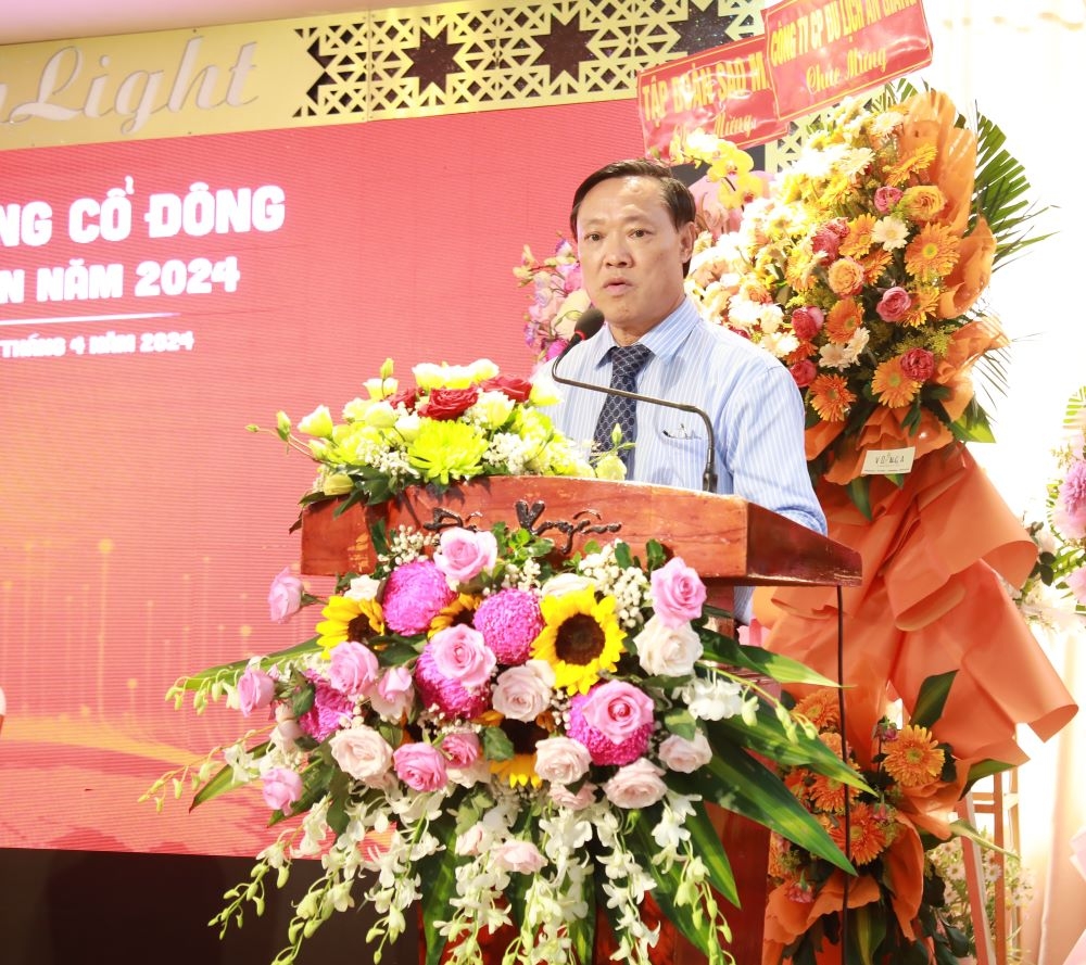 Ông Lê Văn Chung - Chủ tịch HĐQT Cty Trisedco phấn khởi với kết quả kinh doanh 2024