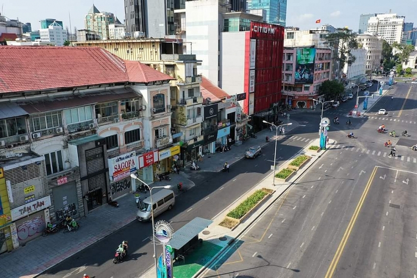 Nhà phố cho thuê mặt tiền đường Lê Lợi, Quận 1, TP.HCM. Ảnh minh họa
