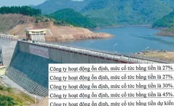 Thủy điện Nước Trong lại chia cổ tức, gia đình Chủ tịch Nguyễn Văn Cao bỏ túi tiền tỷ