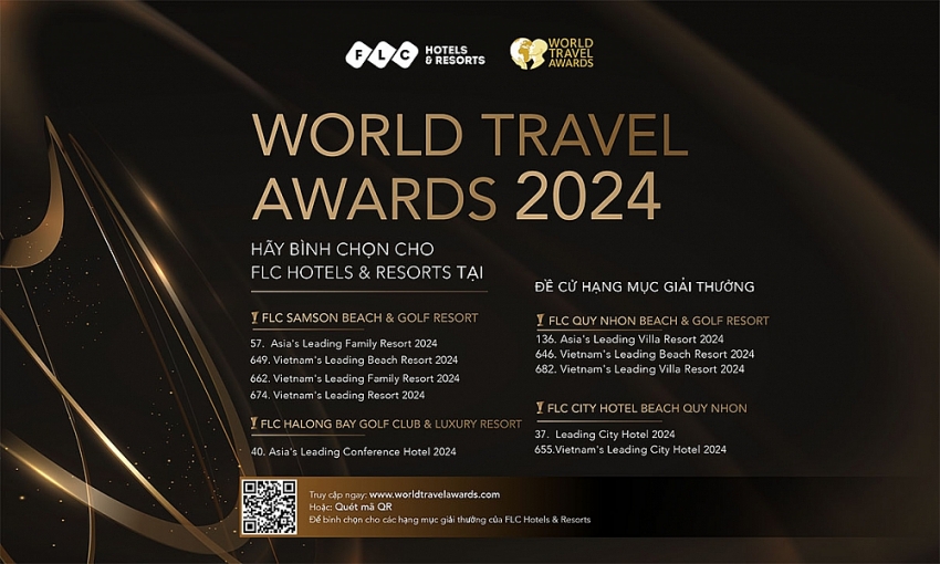 Bình chọn cho FLC Hotels & Resorts tại World Travel Awards 2024