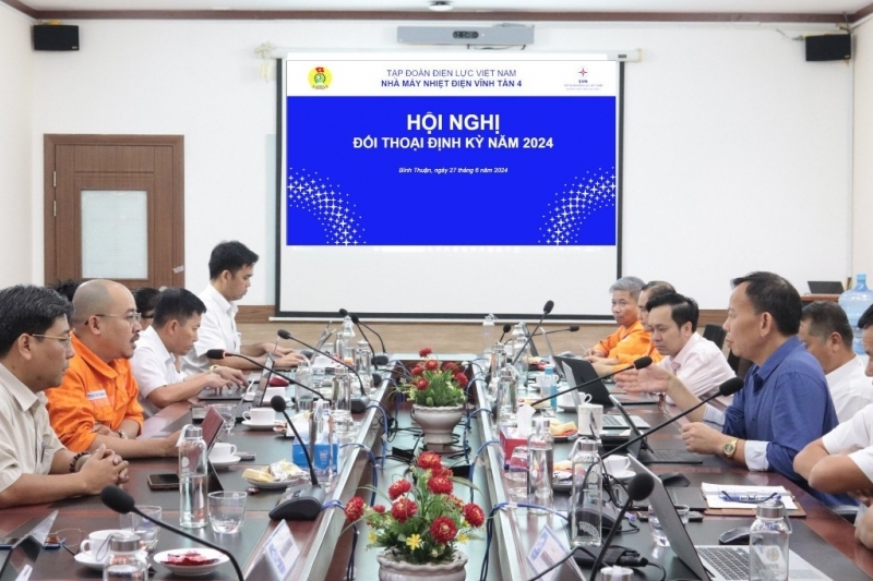 Nhà máy nhiệt điện Vĩnh Tân 4 tổ chức hội nghị đối thoại định kỳ năm 2024