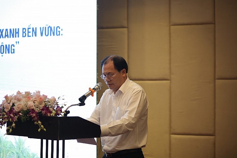 Ông Nguyễn Văn Thái, Phó Chủ tịch Hiệp hội Du lịch tỉnh Thanh Hoá phát biểu chào mừng Hội thảo