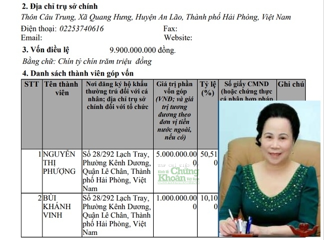 Dưới sự chèo lái của nữ doanh nhân Nguyễn Thị Phượng (ảnh nhỏ), Muối Khánh Vinh trở nên rất 'hợp duyên' với Hóa chất Việt Trì