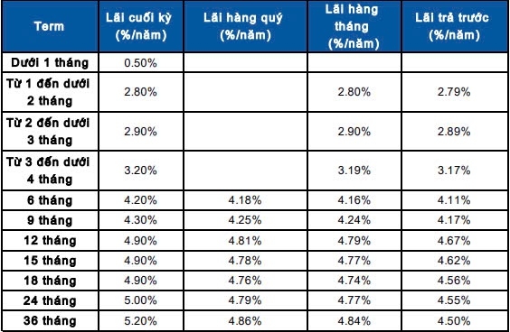 Lãi suất Sacombank mới nhất tháng 8/2024: Gửi 200 triệu kỳ hạn 6 tháng nhận lãi bao nhiêu?