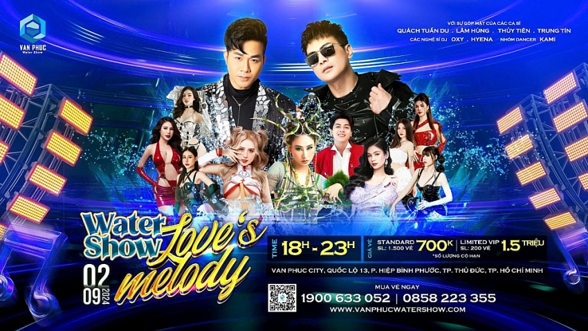 Nghỉ lễ 2/9 đến Van Phuc City xem nhạc nước Water Show Love’s Melody