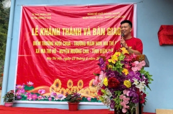 Khánh thành và bàn giao điểm trường Huổi Chua - Trường Mầm non Ma Thì Hồ, huyện Mường Chà, tỉnh Điện Biên