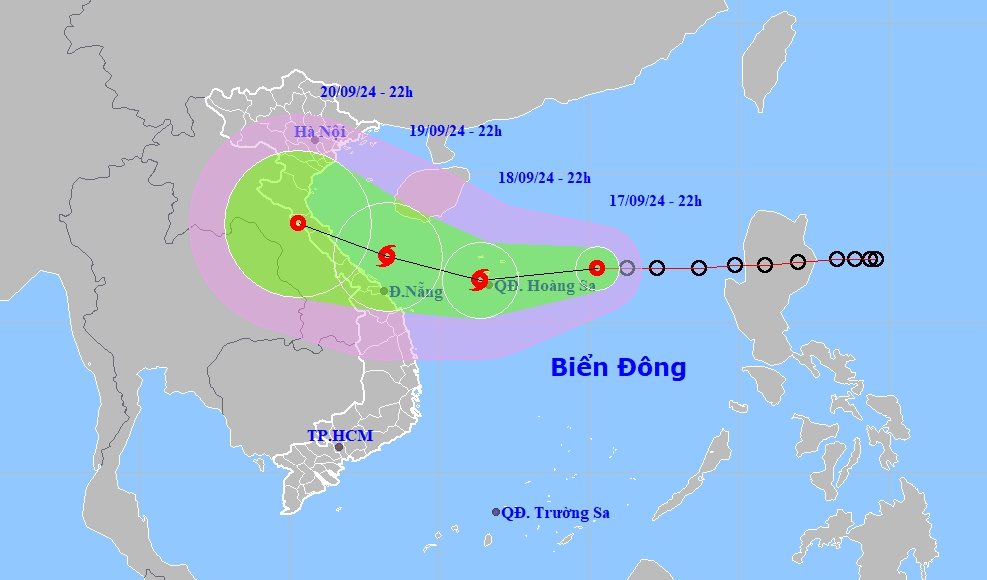 Tin khẩn: Áp thấp nhiệt đới có thể mạnh lên thành bão, cảnh báo mưa lớn từ Quảng Bình đến Quảng Ngãi