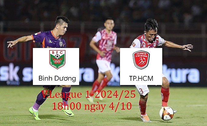 Bình Dương và TP.HCM bước vào trận derby Đông Nam Bộ đầy kịch tính. Cả hai đội đều khát khao giành chiến thắng để cải thiện thứ hạng