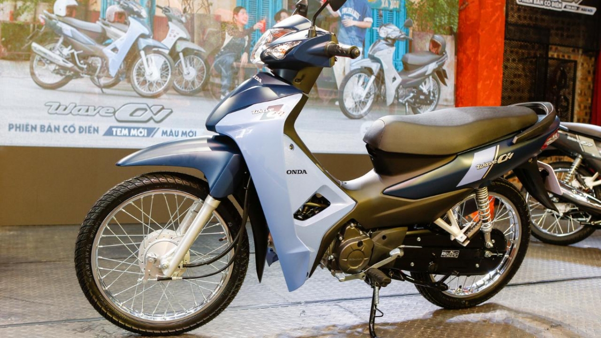 Honda Wave Alpha 2025 có bộ logo ấn tượng