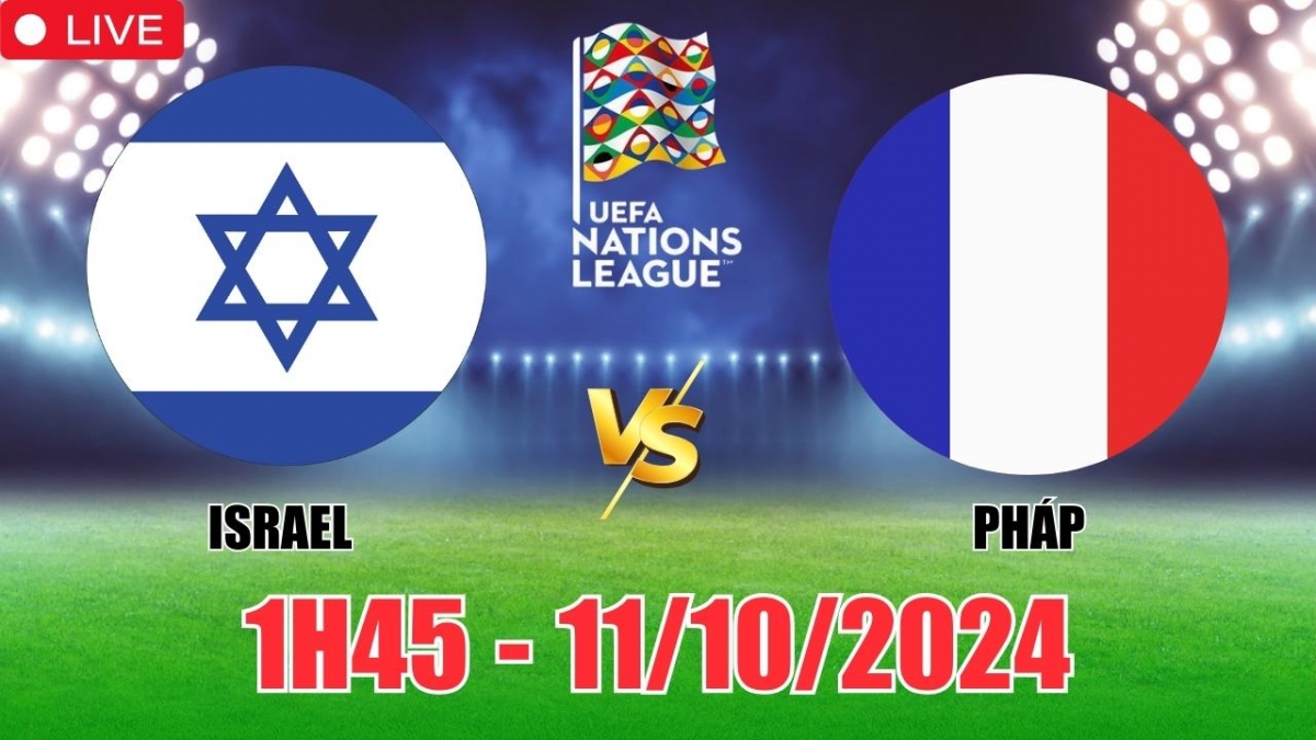 Nhận định, soi tỷ lệ Israel vs Pháp, 1h45 ngày 11/10, vòng bảng UEFA Nations League