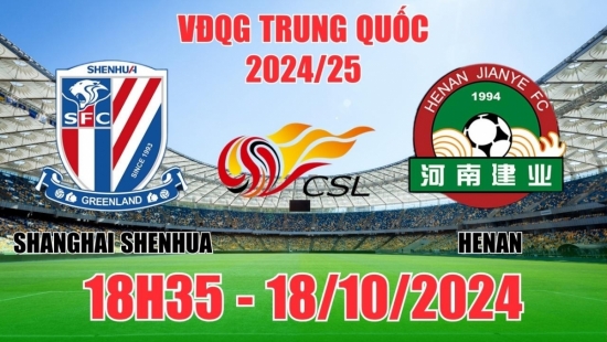 Nhận định Shanghai Shenhua vs Henan (18h35, 18/10) VĐQG Trung Quốc: Thắng đậm cho Thượng Hải