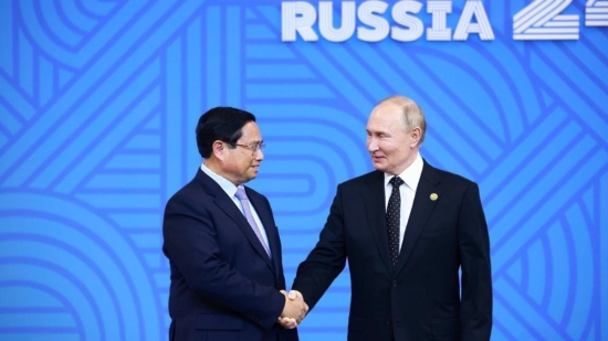 Thủ tướng Phạm Minh Chính dự lễ đón các nhà lãnh đạo tại Hội nghị BRICS mở rộng