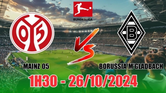 Nhận định Mainz 05 vs Borussia M'gladbach (1h30, 26/10) vòng 8 Bundesliga: Sân nhà phản chủ