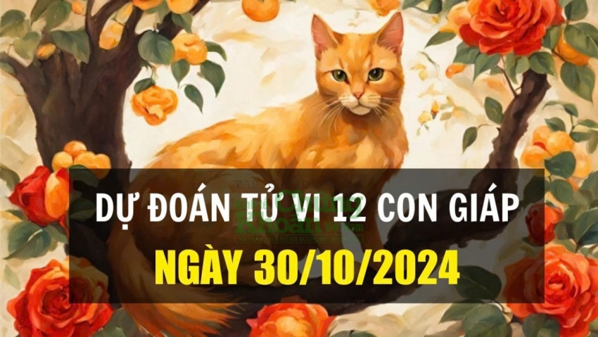 Dự đoán tử vi của 12 con giáp ngày 30/10/2024: Mão chú ý sức khoẻ, Thân nên nắm bắt cơ hội