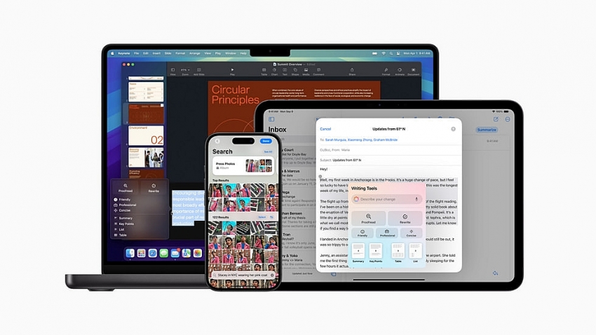 Apple Intelligence cho ra mắt những tính năng ấn tượng trên iPhone, iPad và Mac