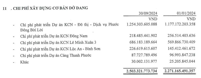 SIP: Ông lớn BĐS Khu công nghiệp miền Nam báo lãi lớn trong Q3/2024, của 