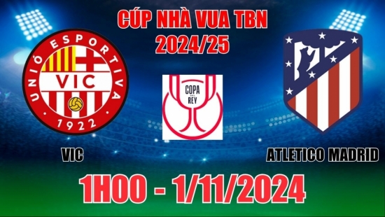 Nhận định  VIC vs Atletico Madrid (1h00, 1/11) Cúp Nhà Vua Tây Ban Nha: Tin tuyệt đối kèo trên Atletico