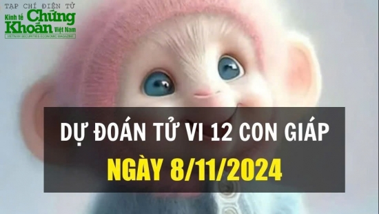 Dự đoán tử vi ngày 8/11/2024 của 12 con giáp: Thân may mắn trong công việc, Sửu đón tin vui tài chính