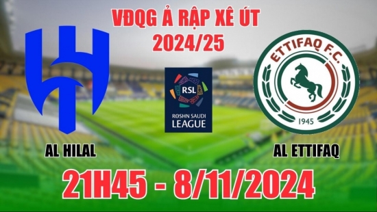 Nhận định Al Hilal vs Al Ettifaq (21h45, 8/11) vòng 10 VĐQG Ả Rập Xê Út: Chủ nhà thắng cách biệt