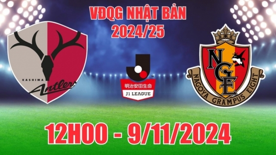 Nhận định Kashima Antlers vs Nagoya Grampus (12h00, 9/11) J1 League Nhật Bản: Chủ nhà thắng tối thiểu