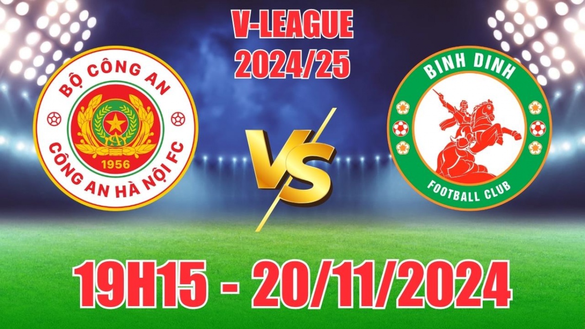 Nhận định, soi tỷ lệ Công an Hà Nội vs Bình Định 19h15 ngày 20/11, vòng 9 LPBank V-League 2024/25