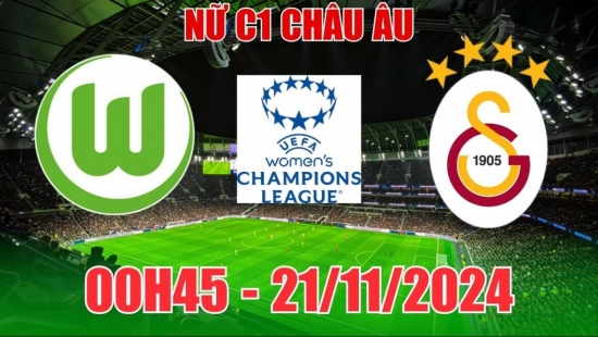 Nhận định C1 nữ Wolfsburg vs nữ Galatasaray (00h45, 21/11) châu Âu 2024/25: Tiếp tục bài vùi dập