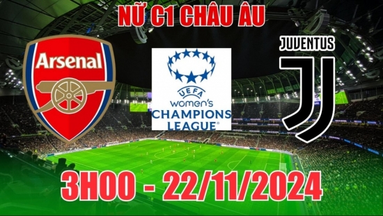 Nhận định C1 Nữ Arsenal vs Nữ Juventus (3h00, 22/11) châu Âu: “Pháo thủ” thắng đậm