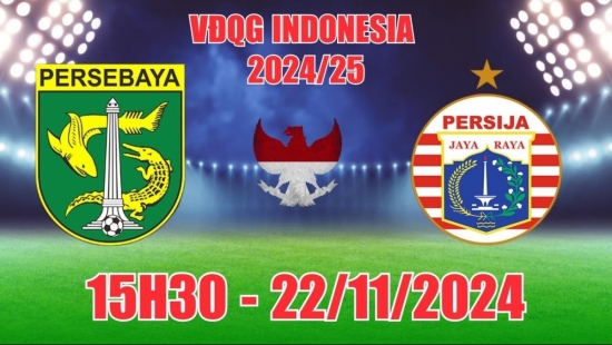 Nhận định Persebaya Surabaya vs Persija Jakarta (15h30, 22/11) VĐQG Indonesia: Rất khó ghi bàn