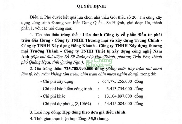 Gói thầu lớn nhất của giai đoạn IIa có giá hơn 725,7 tỷ đồng