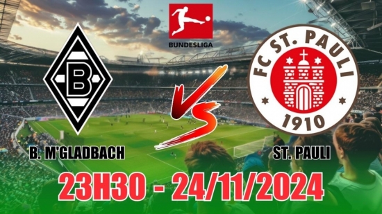 Nhận định, soi tỷ lệ Borussia M'gladbach vs St. Pauli (23h30, 24/11) vòng 11 Bundesliga: Nối mạch bất bại