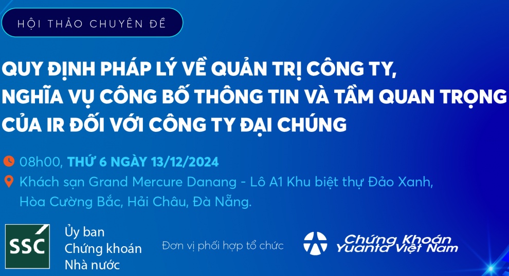 Yuanta Việt Nam và UBCKNN đẩy mạnh quản trị công ty và IR tại Đà Nẵng