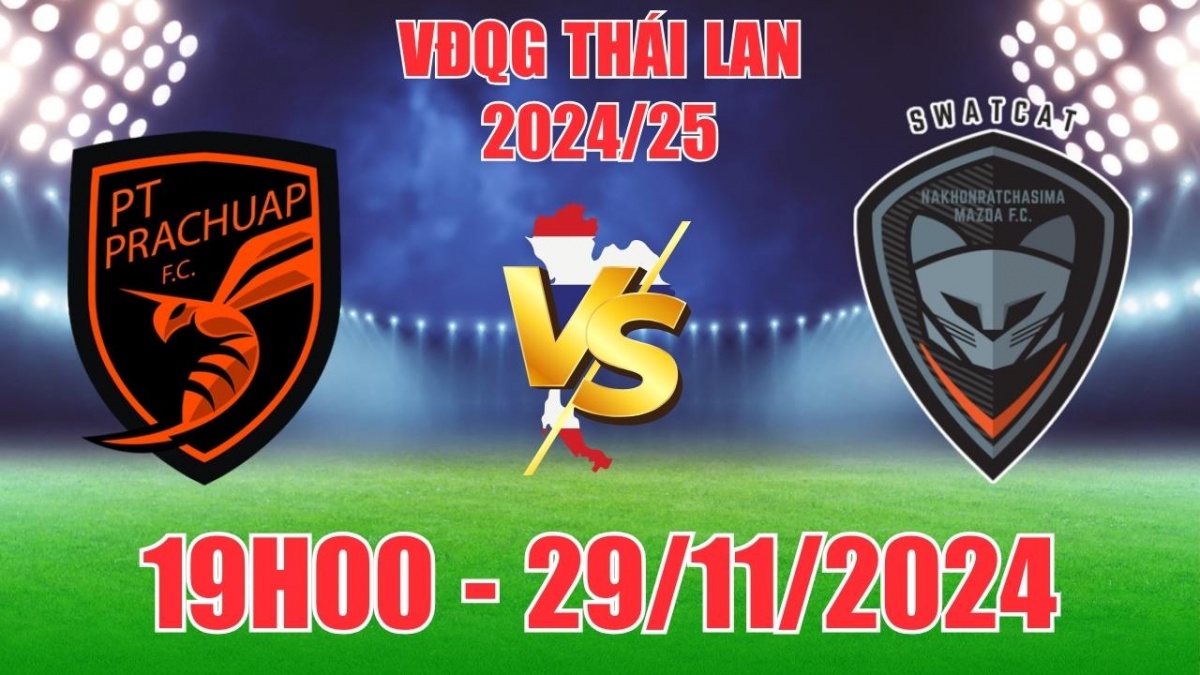 Nhận định, soi tỷ lệ PT Prachuap vs Nakhon Ratchasima 19h00 ngày 29/11, VĐQG Thái Lan 2024/25