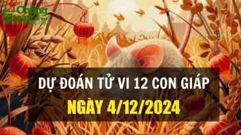 Dự đoán tử vi ngày 4/12/2024 của 12 con giáp: Thìn chinh phục đỉnh cao, Tuất rực rỡ tài lộc