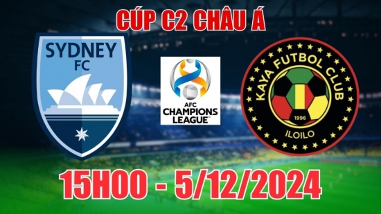 Soi tỷ lệ, nhận định Sydney FC vs Kaya FC (15h00, 5/12) C2 châu Á: Bữa tiệc bàn thắng