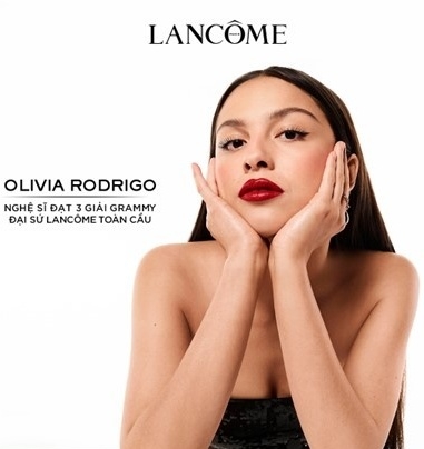 Olivia Rodrigo làm đại sứ thương hiệu toàn cầu của Lancome