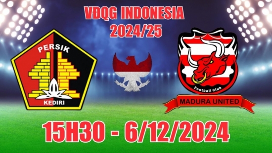 Soi tỷ lệ, nhận định Persik Kediri vs Madura United (15h30, 6/12) VĐQG Indonesia: Cân bằng đến phút cuối