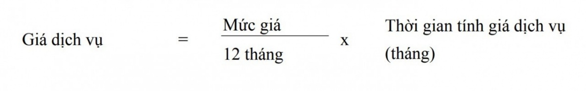 Giá dịch vụ áp dụng tại thị trường chứng khoán cơ sở.