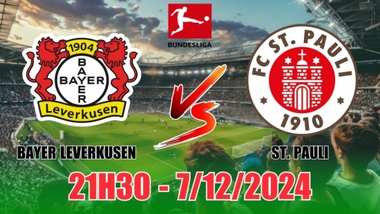 Soi tỷ lệ, nhận định Bayer Leverkusen vs St. Pauli (21h30, 7/12) vòng 13 Bundesliga: Bayer thắng cách biệt lớn