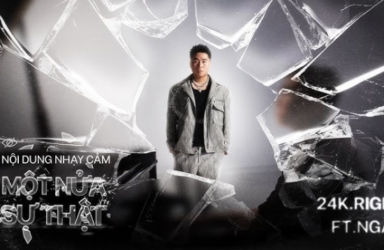 Lời bài hát "MỘT NỬA SỰ THẬT" - 24K.RIGHT (feat. NGẮN, HIPZ): Ai cũng tốt đẹp qua chiếc màn hình... Tao xấu xa hơn qua chiếc màn hình