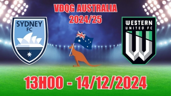 Nhận định kèo Sydney FC vs Western United (13h00, 14/12) VĐQG Australia: Chiến thắng nhẹ nhàng cho Sydney