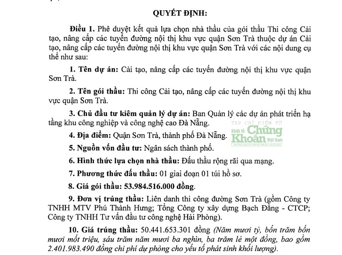 Các nhà thầu có 300 ngày để hoàn thiện thi công