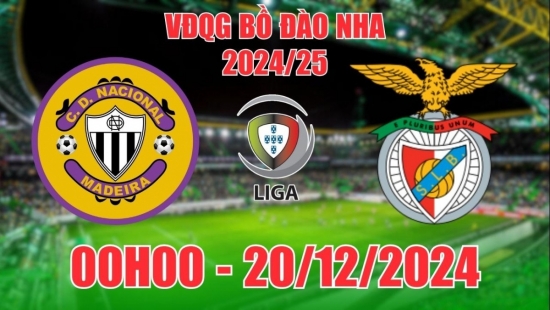 Soi tỷ lệ, nhận định Nacional vs Benfica (00h00, 20/12) VĐQG Bồ Đào Nha: Khách lấn lướt hoàn toàn