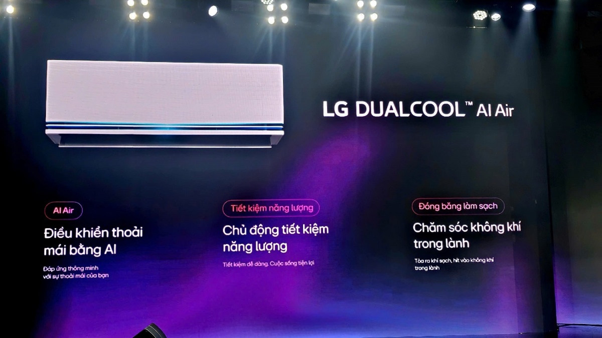 Điều hòa Dualcool AI Air 2025: Thiết kế mới, công nghệ vượt trội, cảm biến nhiệt thông minh