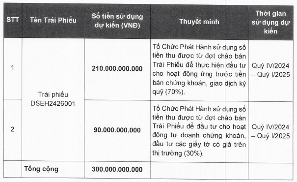 Chứng khoán DNSE hoàn tất đợt chào bán trái phiếu trị giá 300 tỷ đồng