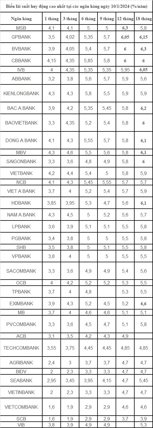 Lãi suất ngân hàng tăng mạnh năm 2024, CTCK dự báo gì về lãi suất huy động năm 2025